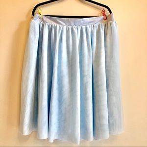 Light Blue Tulle Skirt